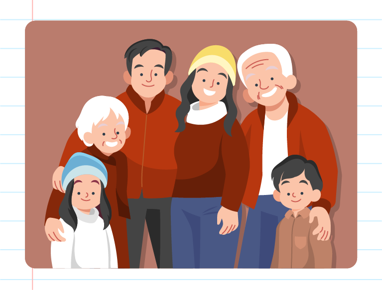 Family and Social Concept. Indian Person Generations at Different Ages. Set  of People in Traditional National Clothes Stock Vector - Illustration of  children, india: 145885315